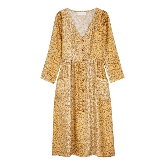 LA PRESTIC OUISTON ~ Cristo Leopard-Print Silk Midi Dress 1 - Picture 5 of 7